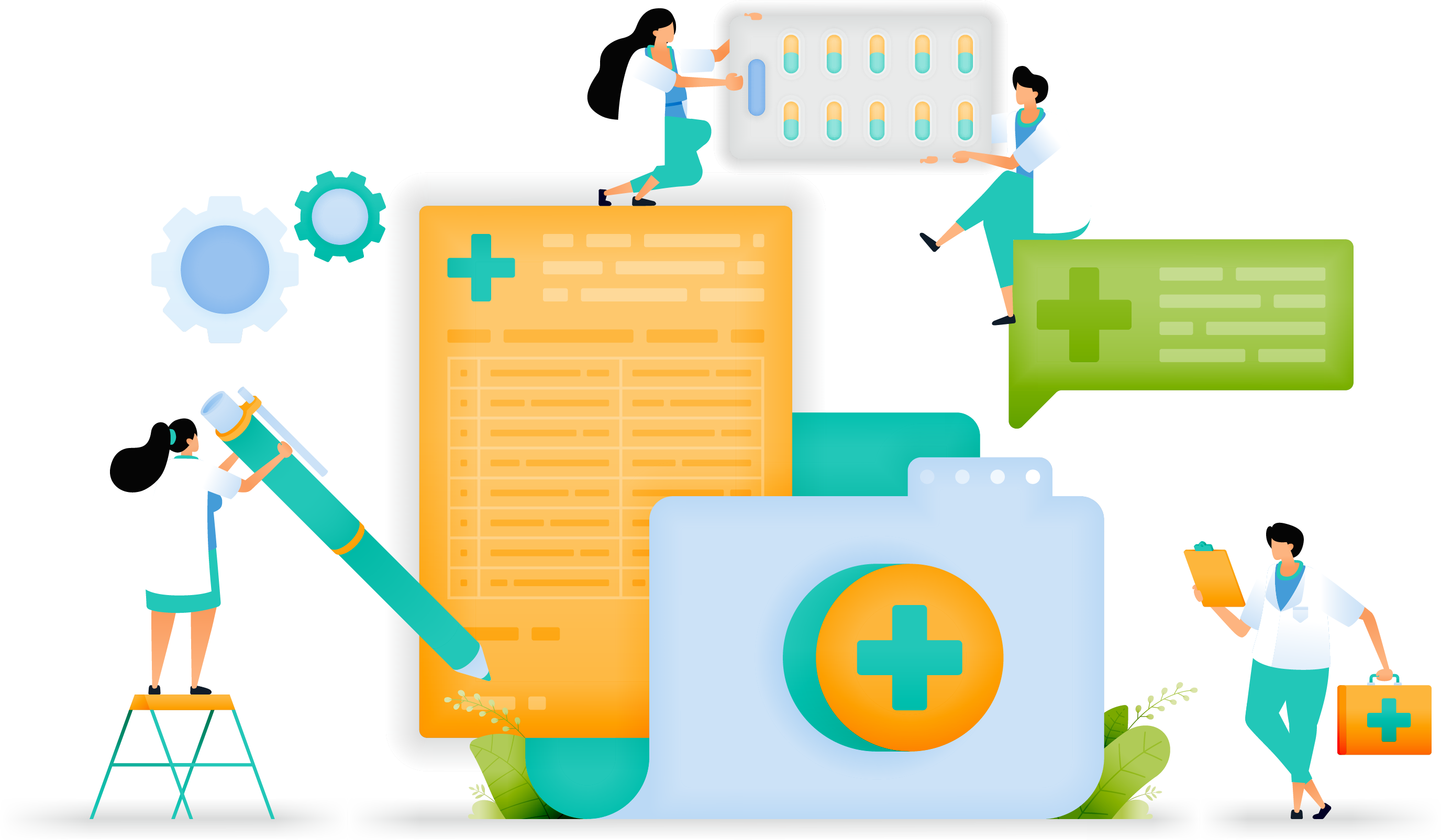 Healthcare Blogs Illustration